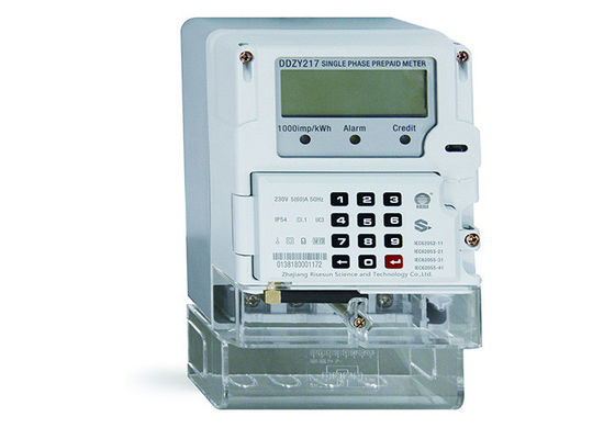 1 Phase STS Keypad AMI Energy Meter Prabayar IEC 62052 11 1.5W 6VA