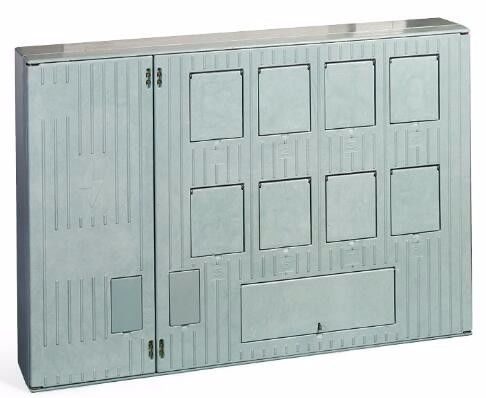 Eksterior 150 Amp 200 Amp Fiberglass Meter Box 3 Phase Electric Meter Cabinet