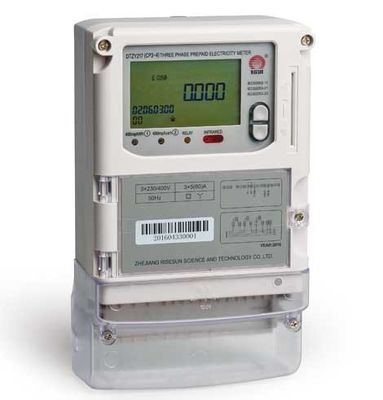 IEC62055 31 Cpu Card 3 Phase Prepaid Meter Empat Kawat Ami Advanced Metering
